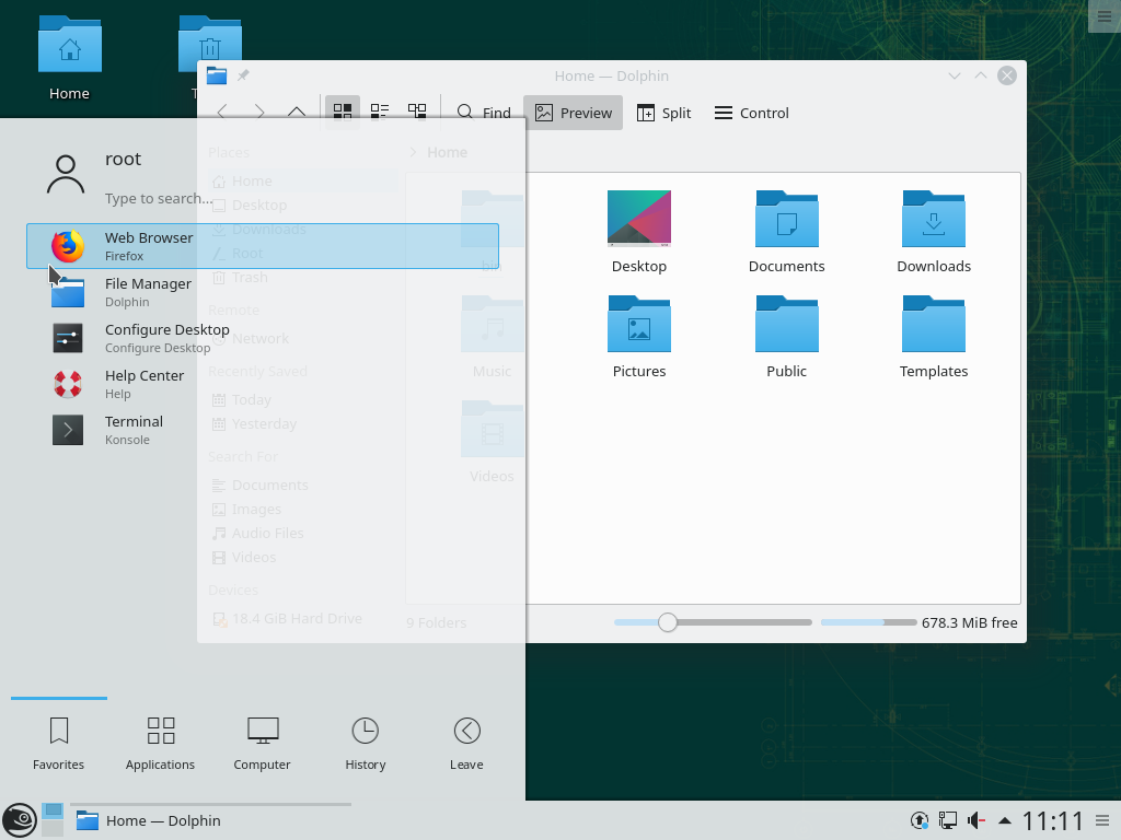 openSUSE Leap KDE Desktop