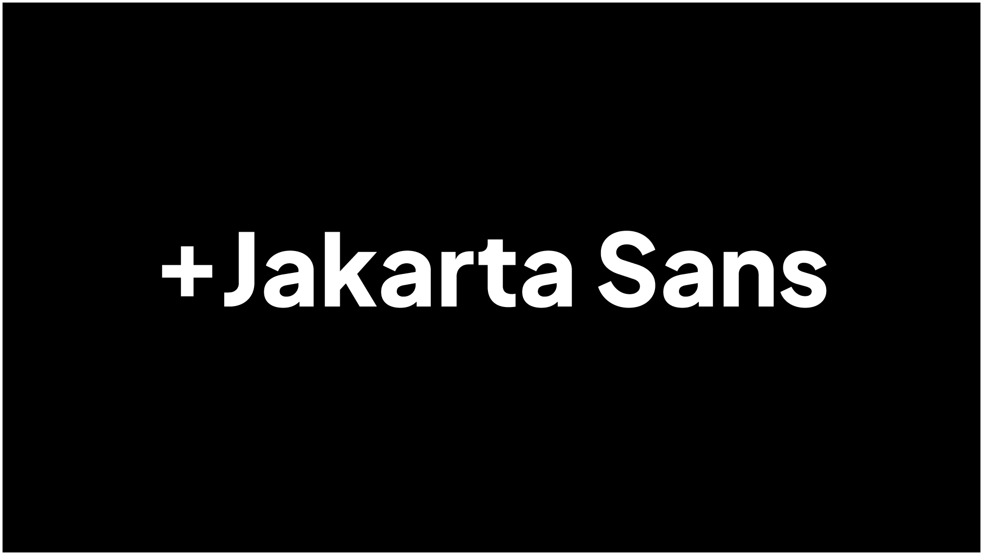 แนะนำฟอนต์ Plus Jakarta Sans