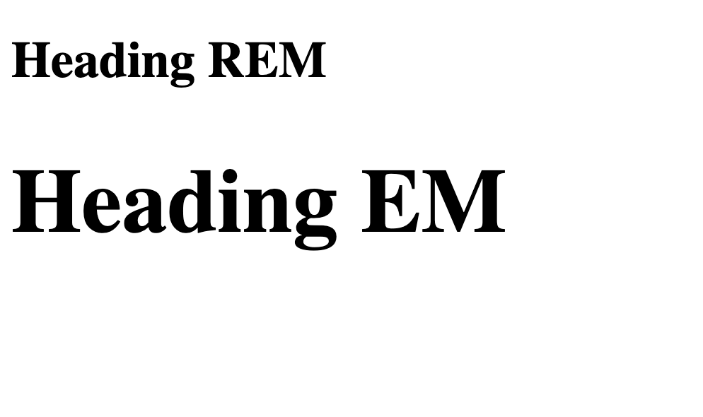 Rem vs Em