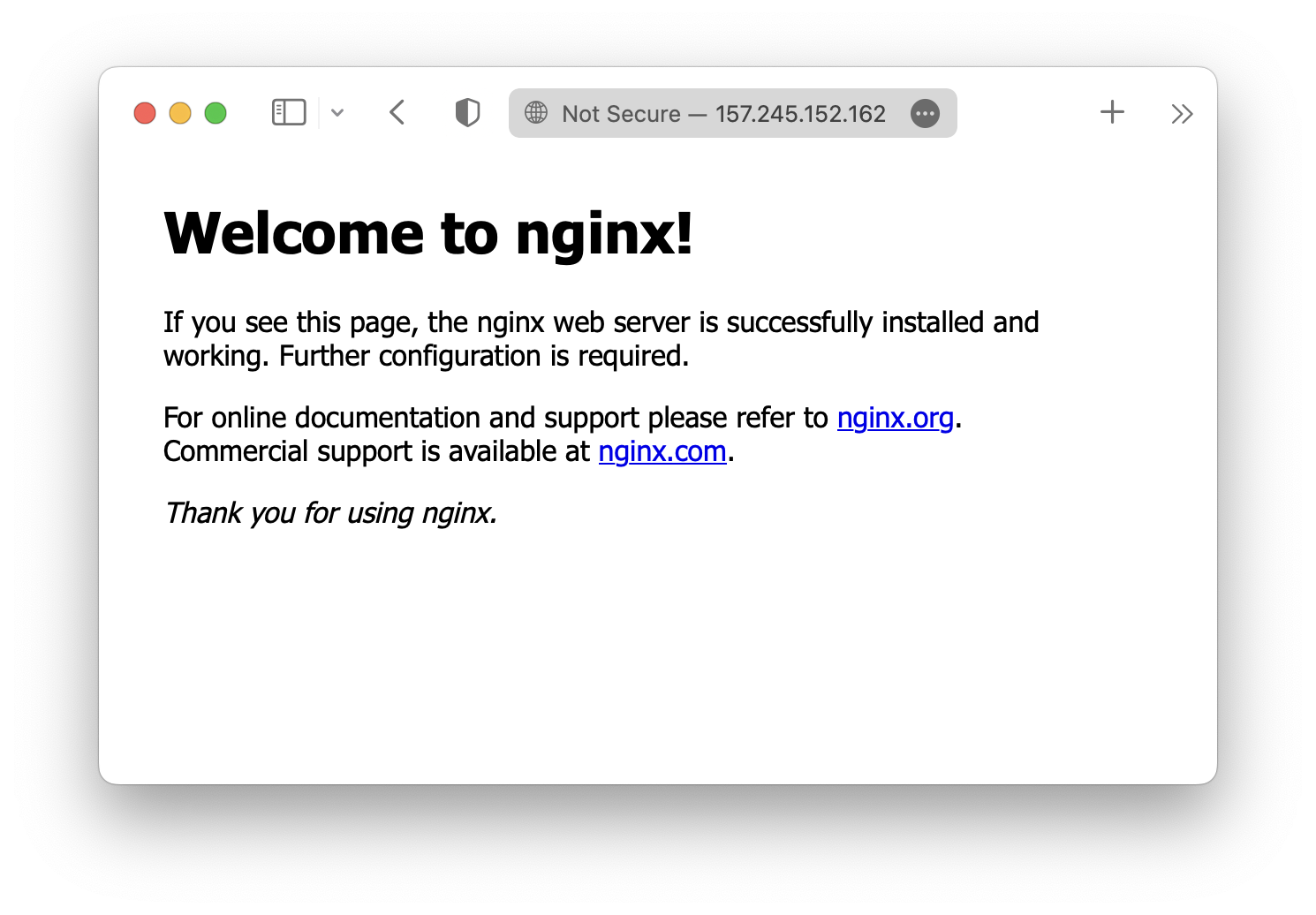 nginx is work!